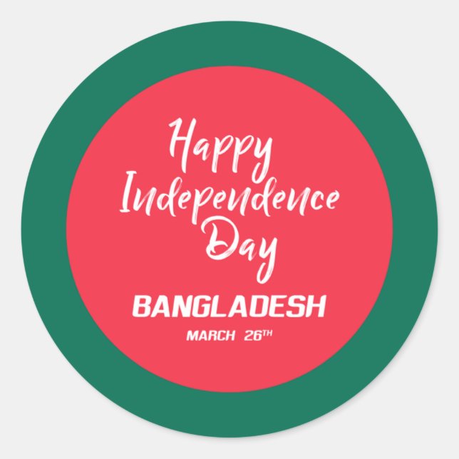 Pegatina Redonda Funy mémorial day stickers  (Anverso)