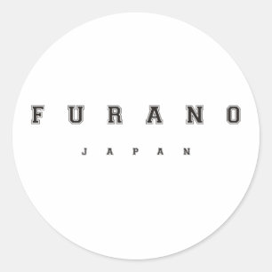 Pegatina Redonda Furano Japón
