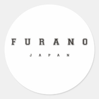 Pegatina Redonda Furano Japón