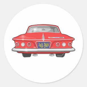 Pegatina Redonda Furia 1962 de Plymouth