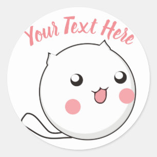 Pegatina Redonda Furry Ball of Kitten Love