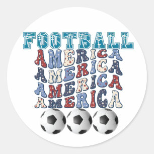 PEGATINA REDONDA FÚTBOL AMERICANO