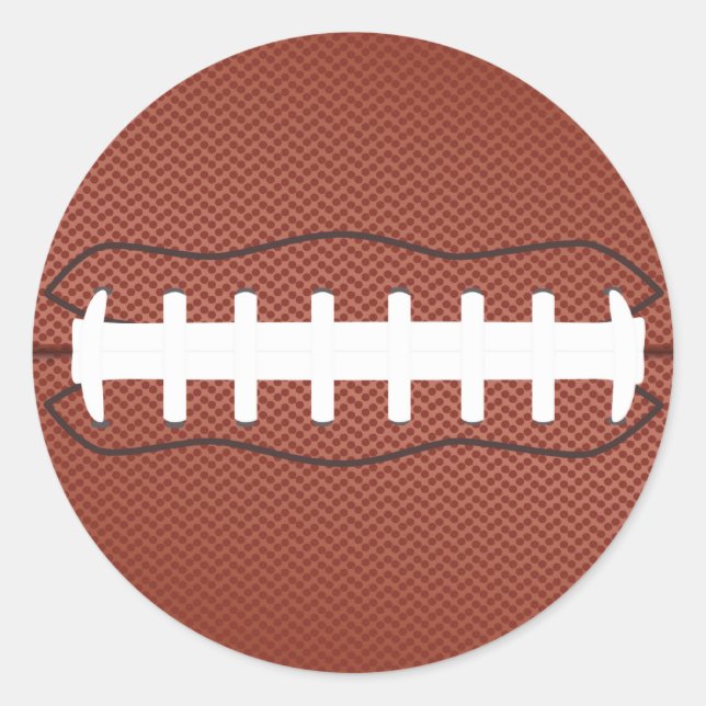 Pegatina Redonda fútbol americano (Anverso)