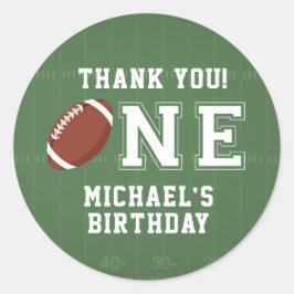 Pegatina Redonda Fútbol americano gracias