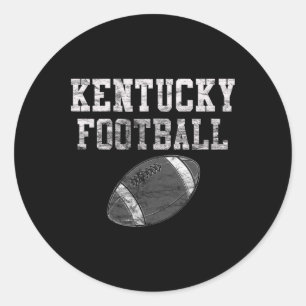 Pegatina Redonda Fútbol Antiguo de Kentucky