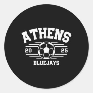 Pegatina Redonda Fútbol Athens Bluejays Byll 2025 Es