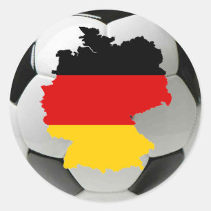 Pegatina Redonda Fútbol de Alemania