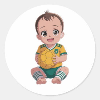 Pegatina Redonda Fútbol de amor
