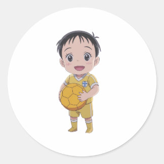 Pegatina Redonda Fútbol de amor