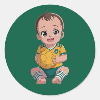 Pegatina Redonda Fútbol de amor