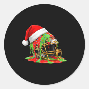 Pegatina Redonda Futbol de Navidad Drip Chicos Helado Drip Camuflaj
