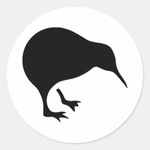 Pegatina Redonda Fútbol de Nueva Zelanda