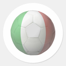 Pegatina Redonda Fútbol en Italia