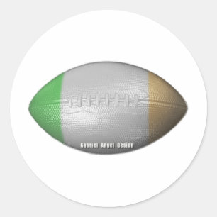 Pegatina Redonda Fútbol irlandés