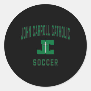 Pegatina Redonda Fútbol John Carroll Catholic High School Cavaliers