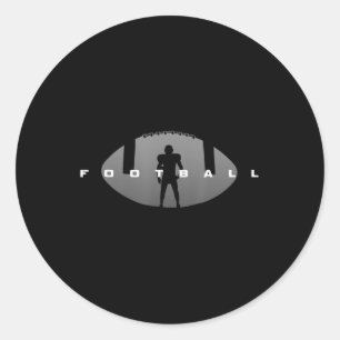 Pegatina Redonda Fútbol por equipo de fútbol