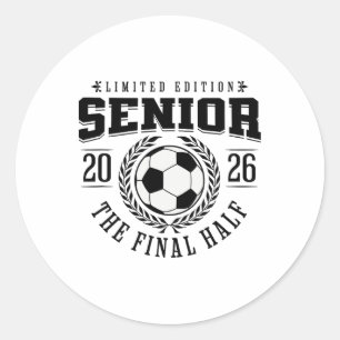 Pegatina Redonda Fútbol Senior 2026 La Última Mitad
