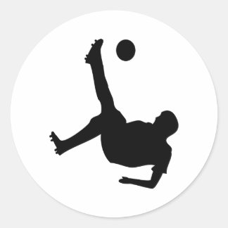 Pegatina Redonda futbolista