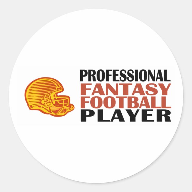 Pegatina Redonda Futbolista Pro Fantasy (Anverso)