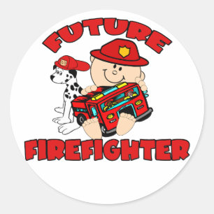 Pegatina Redonda Futuro bombero