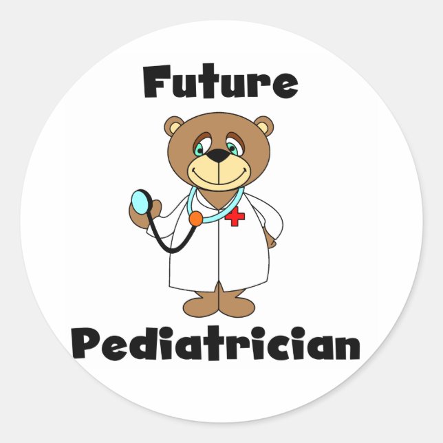 PEGATINA REDONDA FUTURO PEDIATRICANO (Anverso)