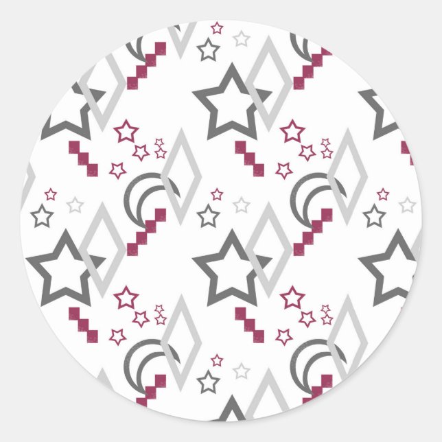 Pegatina Redonda FuzzyFoxArt (Anverso)