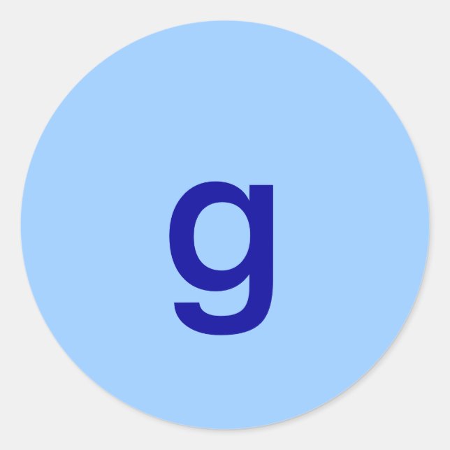 Pegatina Redonda g (Anverso)