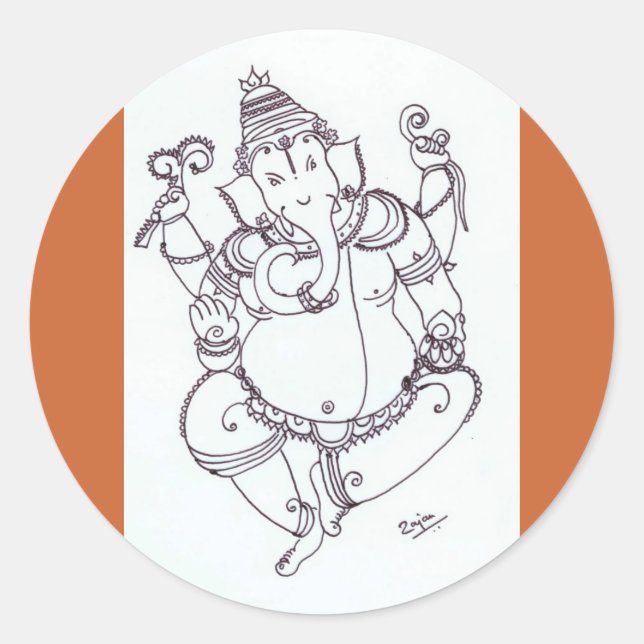 Pegatina Redonda g303 (Anverso)