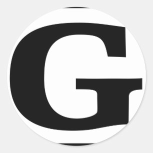 Pegatina Redonda G clasificado