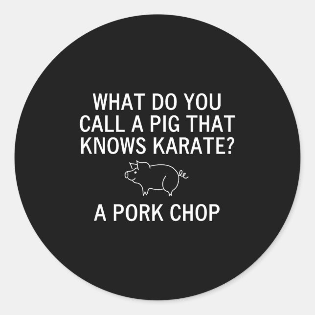 Pegatina Redonda G, Corny Joke, Funny, Sarcastic, Family  (Anverso)