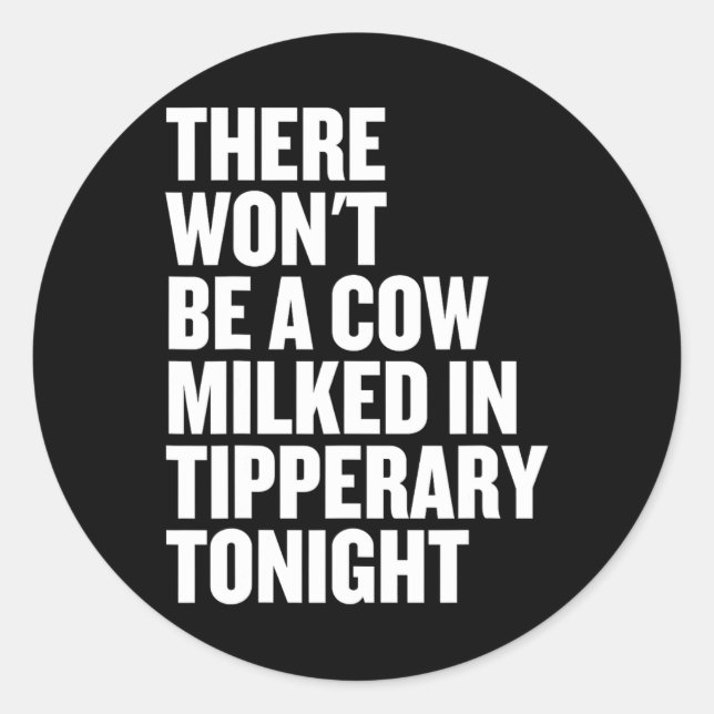 Pegatina Redonda Gaa Tipperary Irish Hurling - Irlanda camisetas (Anverso)