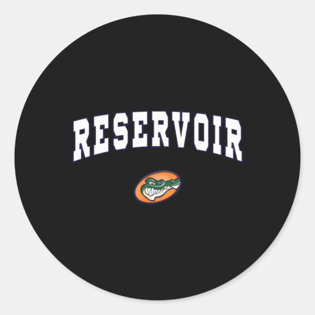 Pegatina Redonda Gadores de Reservoir High School (Anverso)