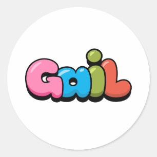 Pegatina Redonda Gail