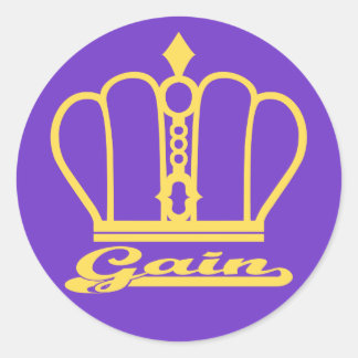 Pegatina Redonda Gain decal