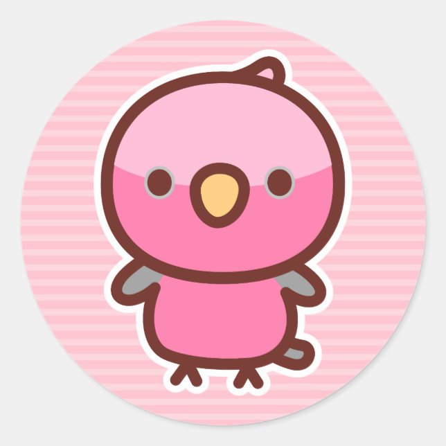 Pegatina Redonda Galah (Anverso)