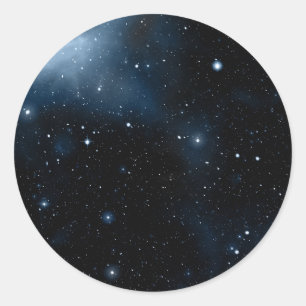 Pegatina Redonda Galaxia