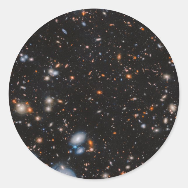 Pegatina Redonda Galaxy Cluster MACS J1149.5+2223 (Anverso)