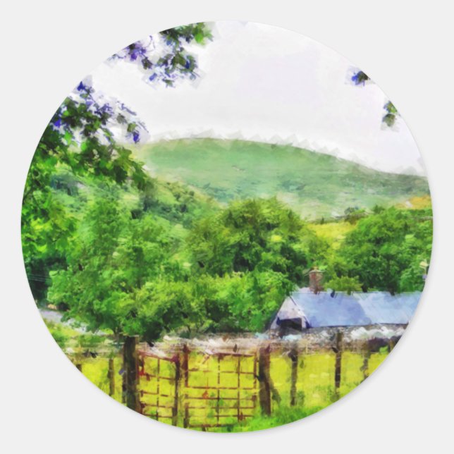 PEGATINA REDONDA GALES (Anverso)