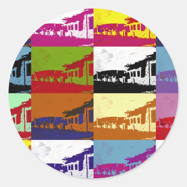 PEGATINA REDONDA GALES ANTIGUOS (Anverso)