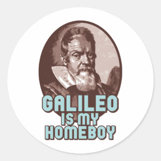 Pegatina Redonda Galileo