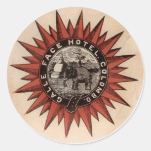 Pegatina Redonda gallefacehotel