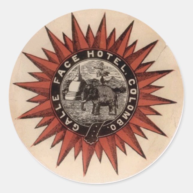 Pegatina Redonda gallefacehotel (Anverso)