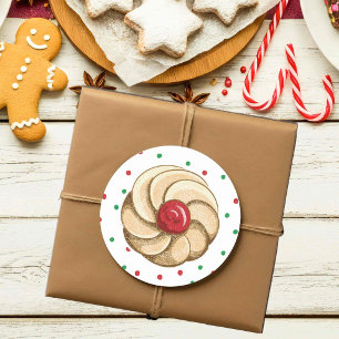 Pegatina Redonda Galleta Italiana Linda