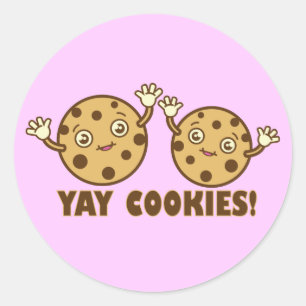 Pegatina Redonda Galletas, ay