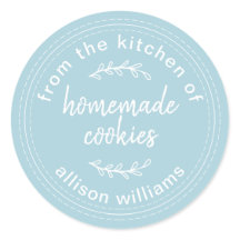 Galletas Caseras Rústicas Azul Pastel