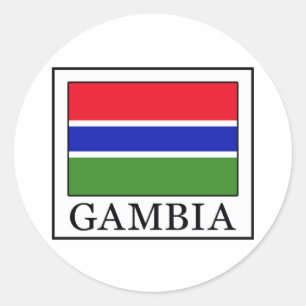 Pegatina Redonda Gambia