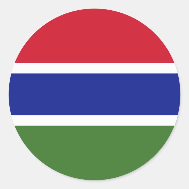 Pegatina Redonda gambia (Anverso)