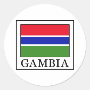 Pegatina Redonda Gambia