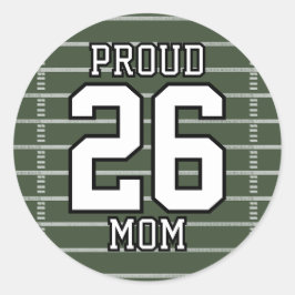 Pegatina Redonda Game Day Football