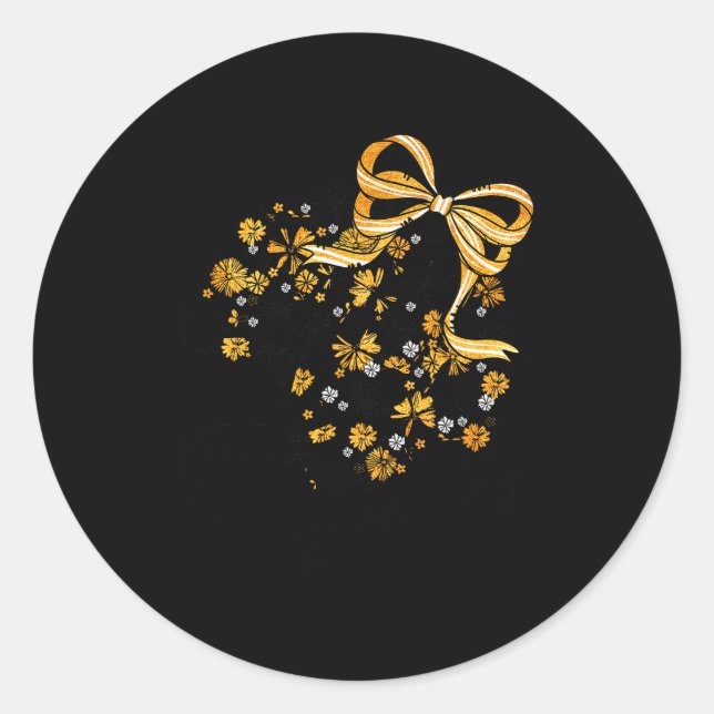 Pegatina Redonda Game Day Football Season Football Mama Girl Black  (Anverso)